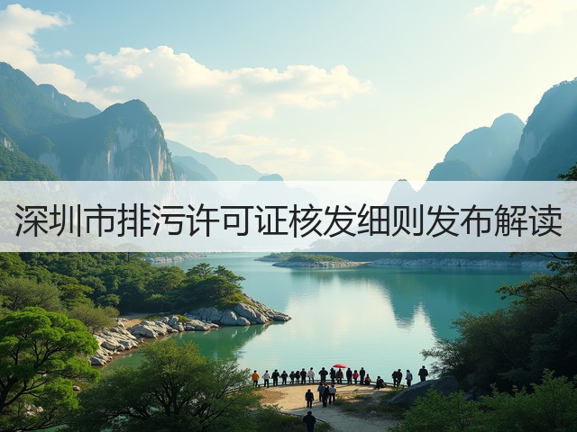 深圳市排污许可证核发细则发布解读(图1)