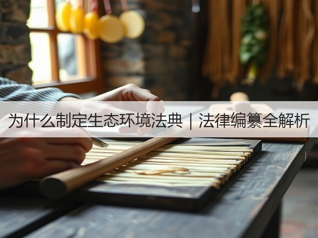 为什么制定生态环境法典|法律编纂全解析(图2) 为什么制定生态环境法典|法律编纂全解析(图2)