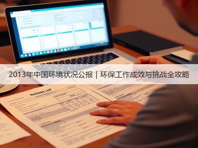 2013年中国环境状况公报｜环保工作成效与挑战全攻略(图1)