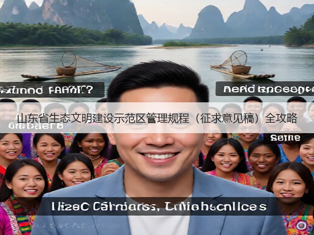 山东省生态文明建设示范区管理规程（征求意见稿）全攻略(图3)