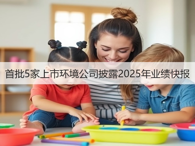 首批5家上市环境公司披露2025年业绩快报(图1)