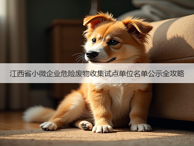 江西省小微企业危险废物收集试点单位名单公示全攻略(图2)