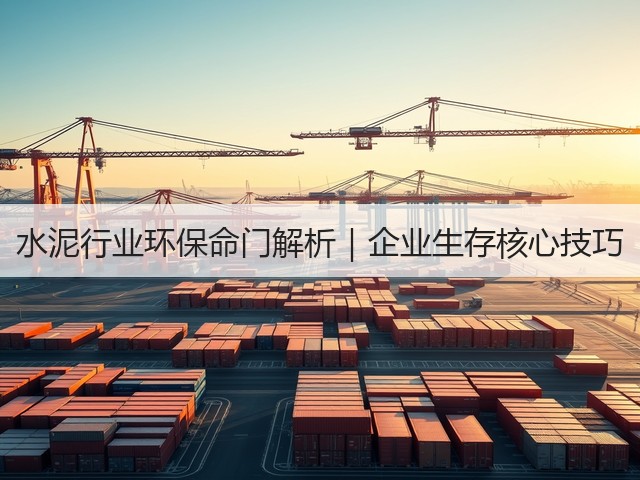 水泥行业环保命门解析|企业生存核心技巧(图1) 水泥行业环保命门解析|企业生存核心技巧(图1)