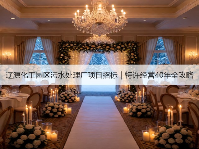 辽源化工园区污水处理厂项目招标｜特许经营40年全攻略(图1)