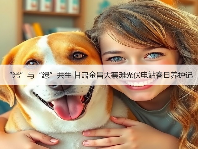 “光”与“绿”共生 甘肃金昌大寨滩光伏电站春日养护记(图3)