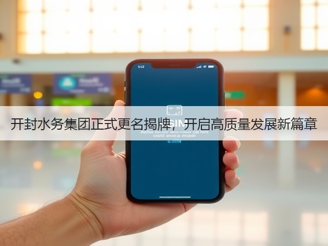 开封水务集团正式更名揭牌，开启高质量发展新篇章(图1)