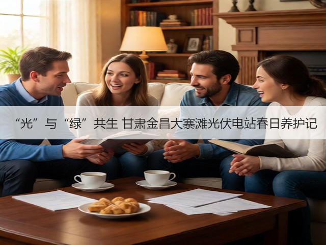 “光”与“绿”共生 甘肃金昌大寨滩光伏电站春日养护记(图2)