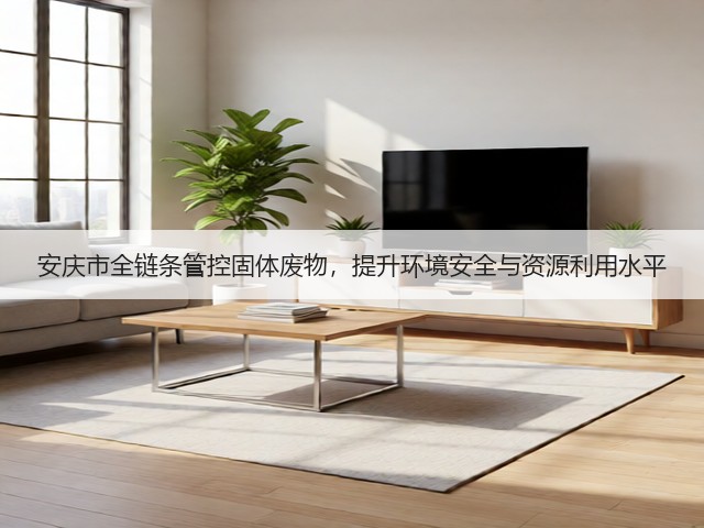 安庆市全链条管控固体废物，提升环境安全与资源利用水平(图2)