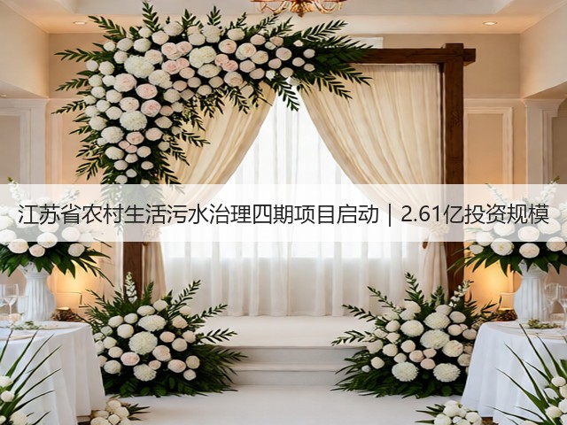 江苏省农村生活污水治理四期项目启动｜2.61亿投资规模(图3)