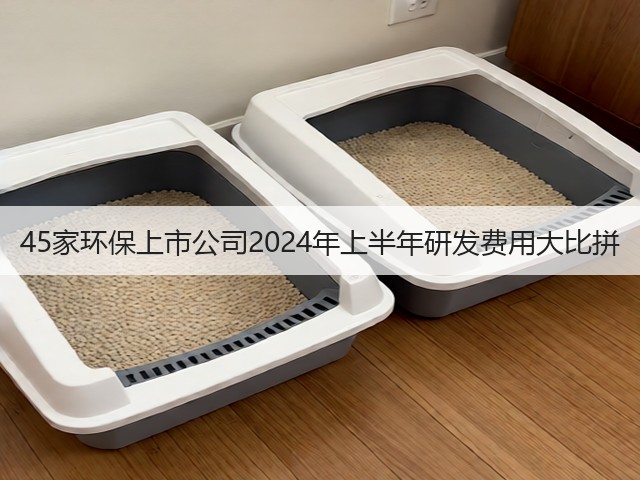 45家环保上市公司2024年上半年研发费用大比拼(图3)