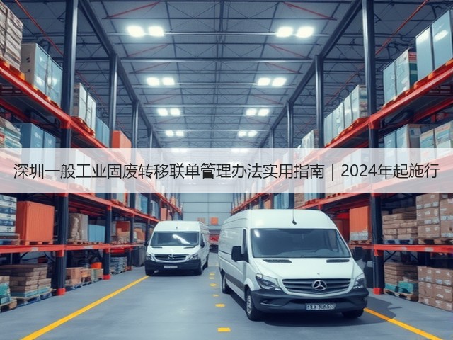 深圳一般工业固废转移联单管理办法实用指南|2024年起施行(图1) 深圳一般工业固废转移联单管理办法实用指南|2024年起施行(图1)