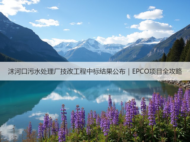 沫河口污水处理厂技改工程中标结果公布｜EPCO项目全攻略(图1)