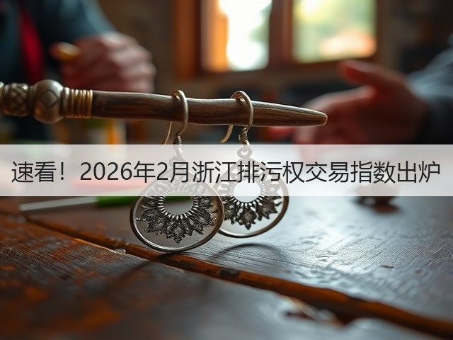 速看!2026年2月浙江排污权交易指数出炉(图1) 速看!2026年2月浙江排污权交易指数出炉(图1)
