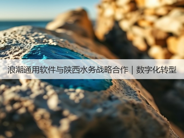 浪潮通用软件与陕西水务战略合作｜数字化转型(图3)
