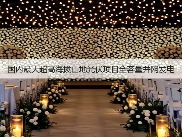 国内最大超高海拔山地光伏项目全容量并网发电(图1)