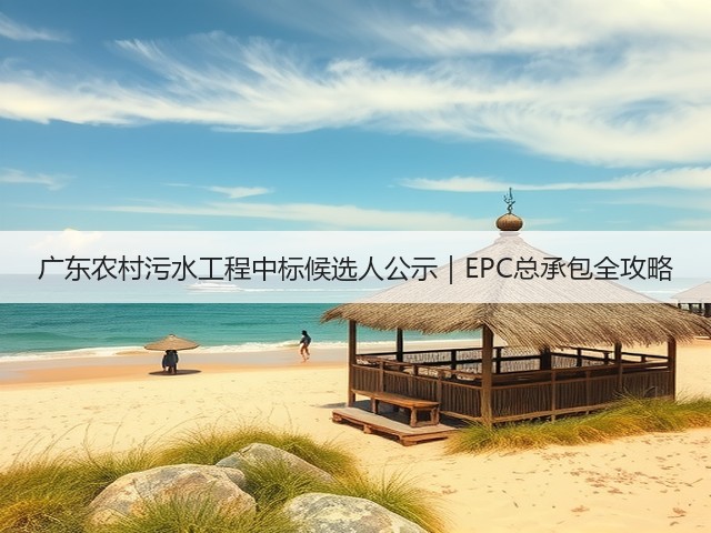 广东农村污水工程中标候选人公示｜EPC总承包全攻略(图1)