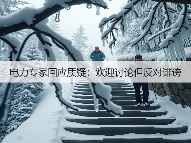 电力专家回应质疑：欢迎讨论但反对诽谤(图1)