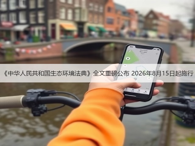 《中华人民共和国生态环境法典》全文重磅公布 2026年8月15日起施行(图3)