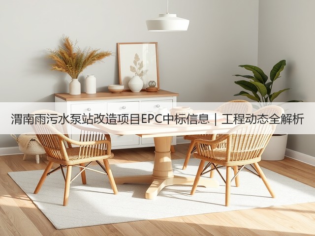 渭南雨污水泵站改造项目EPC中标信息|工程动态全解析(图2) 渭南雨污水泵站改造项目EPC中标信息|工程动态全解析(图2)
