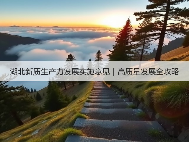 湖北新质生产力发展实施意见｜高质量发展全攻略(图3)