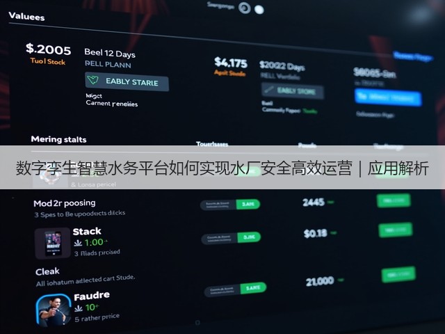 数字孪生智慧水务平台如何实现水厂安全高效运营｜应用解析(图2)