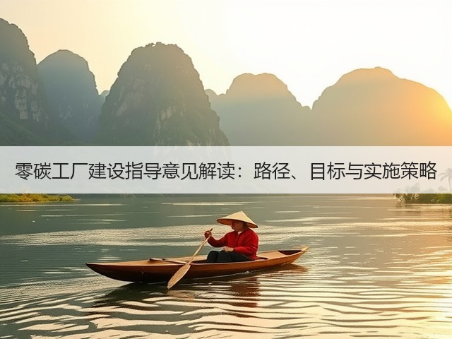 零碳工厂建设指导意见解读：路径、目标与实施策略(图2)