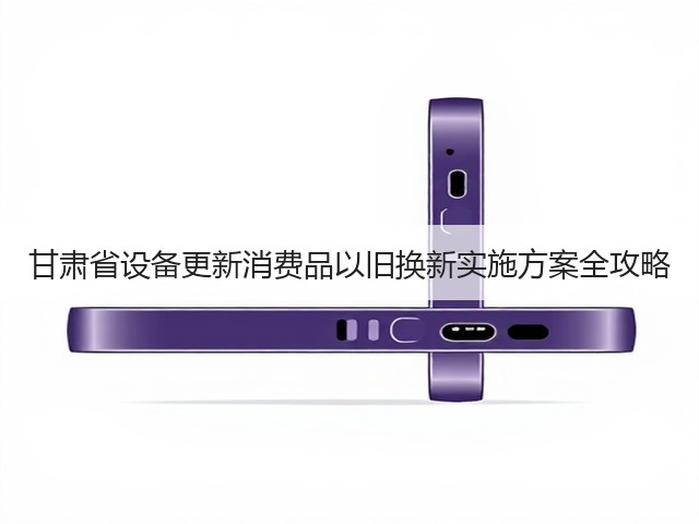 甘肃省设备更新消费品以旧换新实施方案全攻略(图3)
