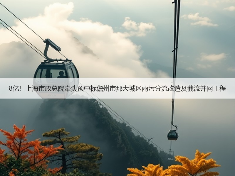 8亿！上海市政总院牵头预中标儋州市那大城区雨污分流改造及截流并网工程