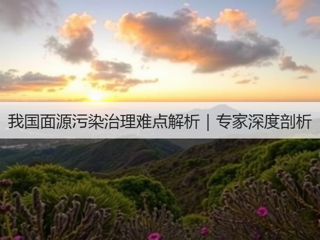 我国面源污染治理难点解析｜专家深度剖析(图3)