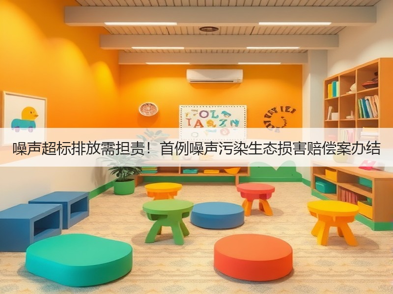 噪声超标排放需担责！首例噪声污染生态损害赔偿案办结