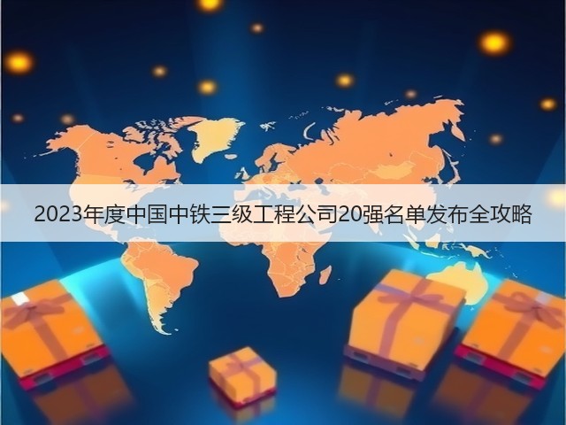 2023年度中国中铁三级工程公司20强名单发布全攻略(图3)