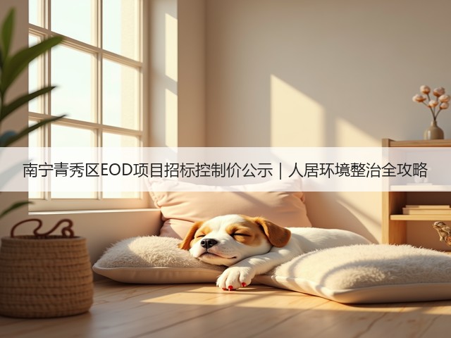 南宁青秀区EOD项目招标控制价公示|人居环境整治全攻略(图2) 南宁青秀区EOD项目招标控制价公示|人居环境整治全攻略(图2)