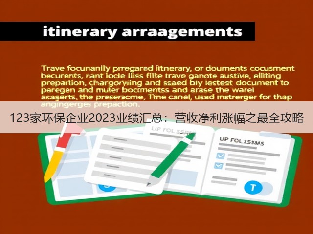 123家环保企业2023业绩汇总：营收净利涨幅之最全攻略(图2)