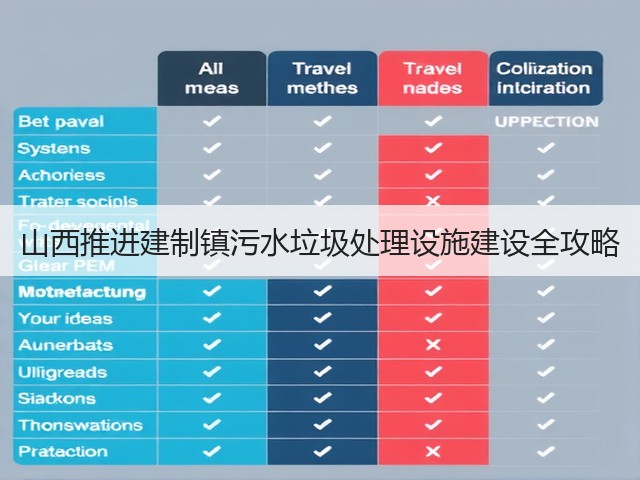 山西推进建制镇污水垃圾处理设施建设全攻略(图1)