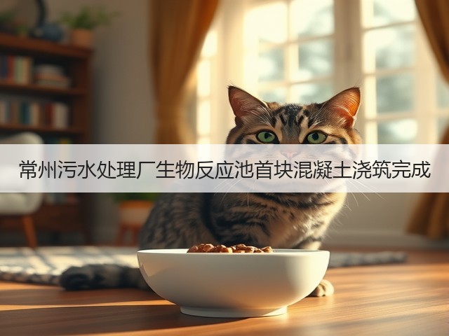 常州污水处理厂生物反应池首块混凝土浇筑完成(图1) 常州污水处理厂生物反应池首块混凝土浇筑完成(图1)