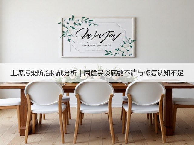 土壤污染防治挑战分析｜周健民谈底数不清与修复认知不足(图3)
