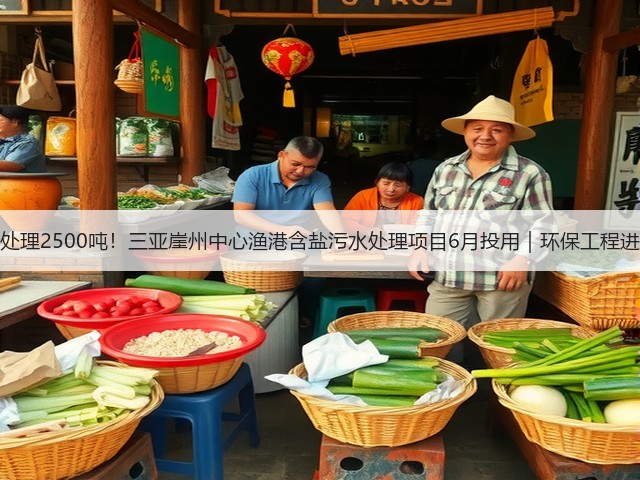 日处理2500吨！三亚崖州中心渔港含盐污水处理项目6月投用｜环保工程进展(图1)