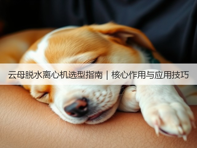 云母脱水离心机选型指南｜核心作用与应用技巧(图3)