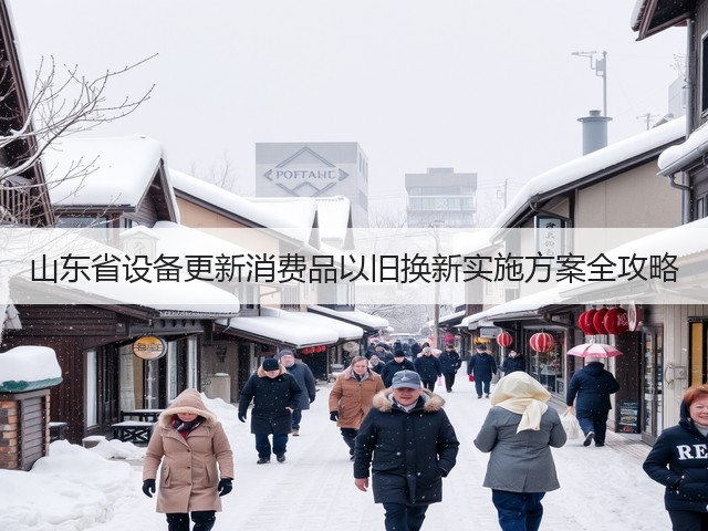山东省设备更新消费品以旧换新实施方案全攻略(图1)