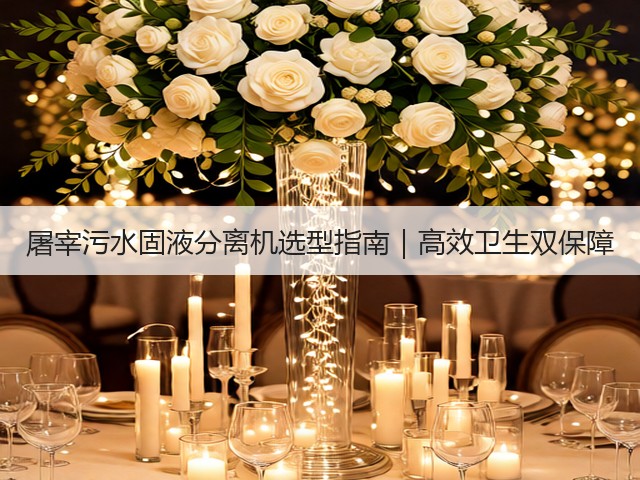 屠宰污水固液分离机选型指南｜高效卫生双保障(图1)