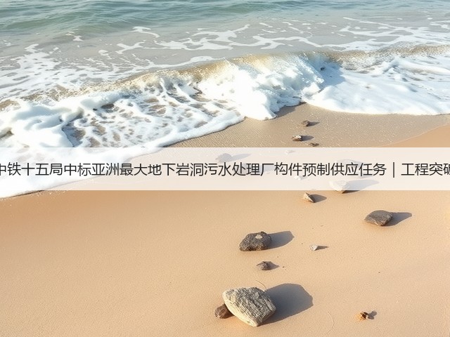 中铁十五局中标亚洲最大地下岩洞污水处理厂构件预制供应任务｜工程突破(图3)