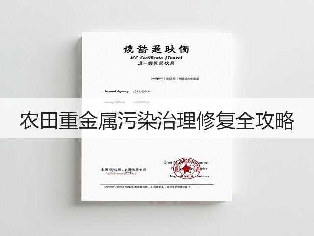 农田重金属污染治理修复全攻略(图3)