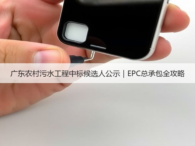 广东农村污水工程中标候选人公示｜EPC总承包全攻略(图3)