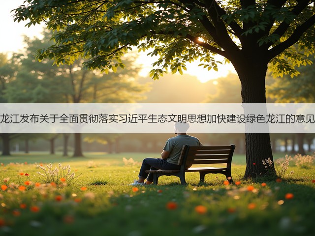 黑龙江发布关于全面贯彻落实习近平生态文明思想加快建设绿色龙江的意见！(图1)