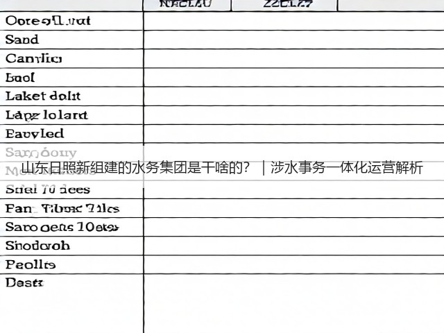 山东日照新组建的水务集团是干啥的？｜涉水事务一体化运营解析(图3)