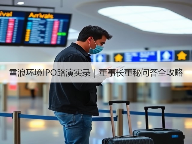 雪浪环境IPO路演实录｜董事长董秘问答全攻略(图1)