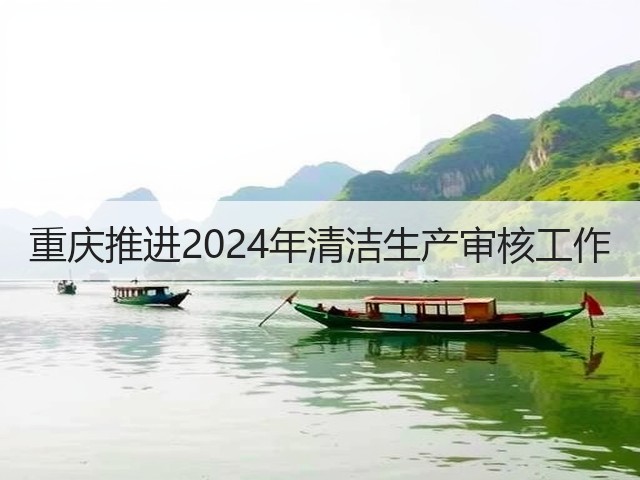重庆推进2024年清洁生产审核工作(图1)
