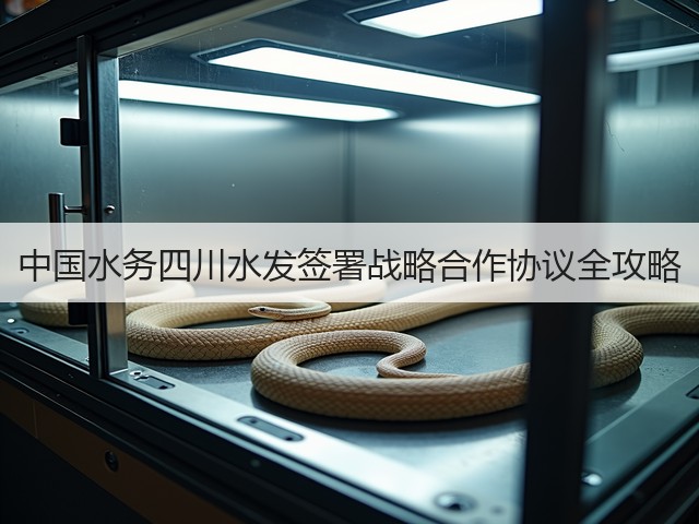 中国水务四川水发签署战略合作协议全攻略(图3)
