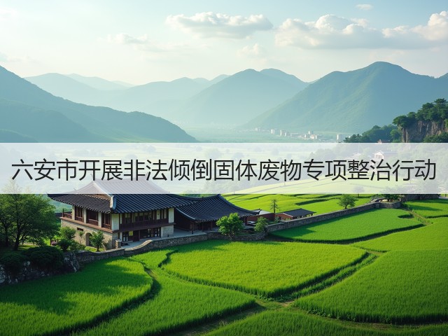 六安市开展非法倾倒固体废物专项整治行动(图1)