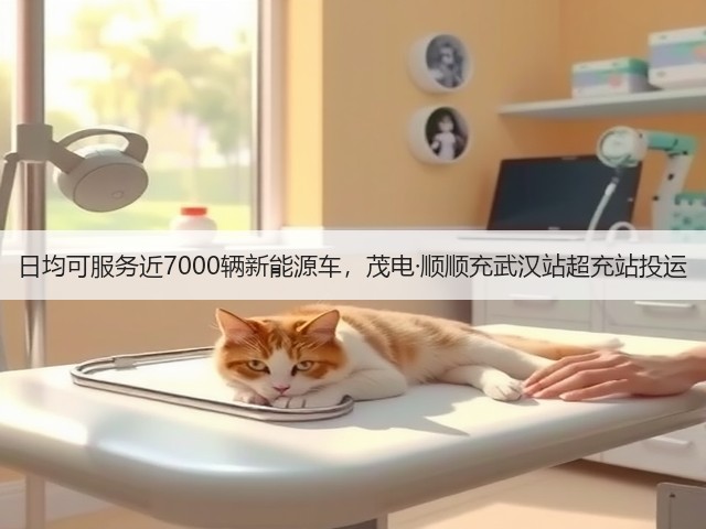 日均可服务近7000辆新能源车，茂电·顺顺充武汉站超充站投运(图2)